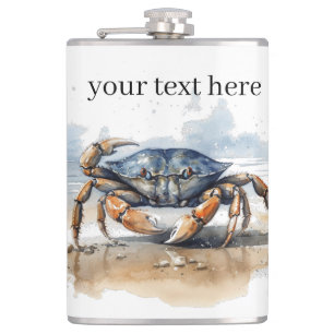 Cantil Caranguejo de Praia em Aquarela, personalizado