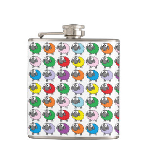 Cantil Carneiros bonitos do arco-íris dos desenhos