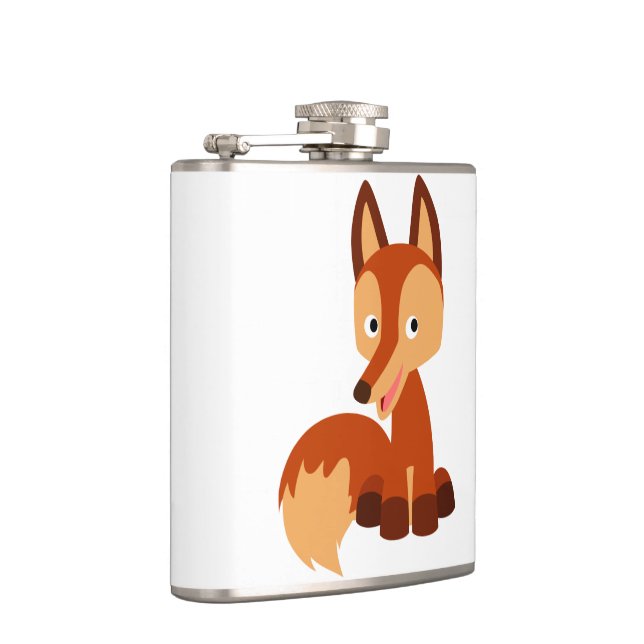 Cantil Cartoon de Cunha Cortada Fox Hip Flask (Direita)