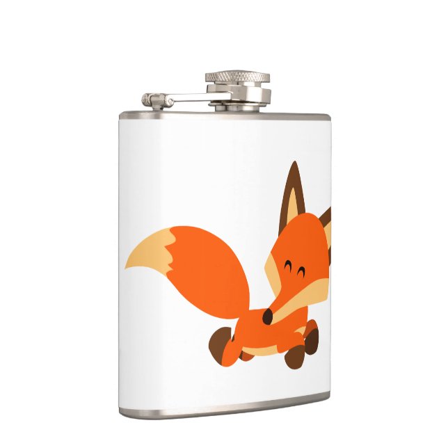 Cantil Cartoon de Folha de Corte Fox Hip Flask (Direita)