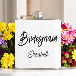 Cantil Casamento Branco Negro de Bridesmaid