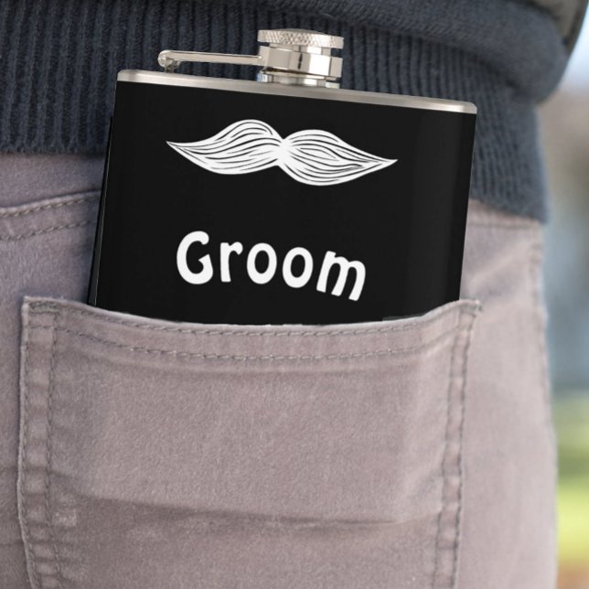 Cantil Casamento de Hipster Groom Mustache (Criador carregado)