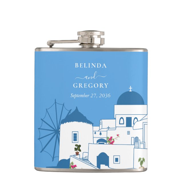 Cantil Casamento no Destino Ilha Grega de Santorini  (Frente)