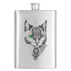 Cantil Cat Pet Animal Nature Ilustração Arte Tatuagem