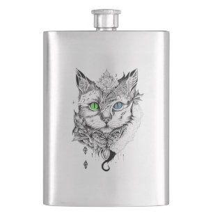 Cantil Cat Pet Animal Nature Ilustração Arte Tatuagem