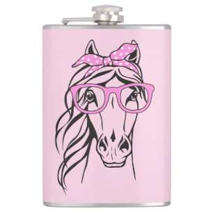 Cantil Cavalgada Equestre Ocidental Cavalo Rosa