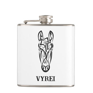 Cantil Cavalo Tribal Negro e Branco