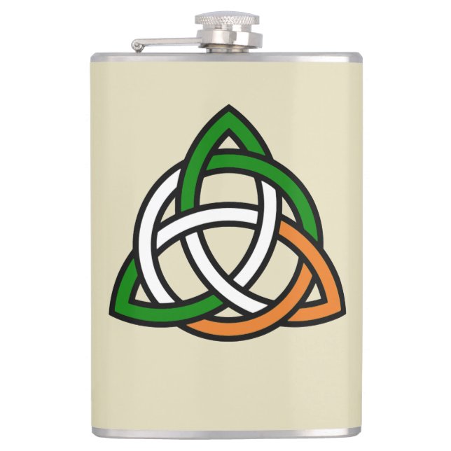 Cantil Celtic Trinity Knot Vinyl Wrap Flask (Frente)