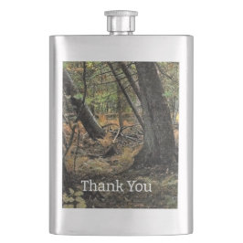 Cantil Cena da floresta do outono