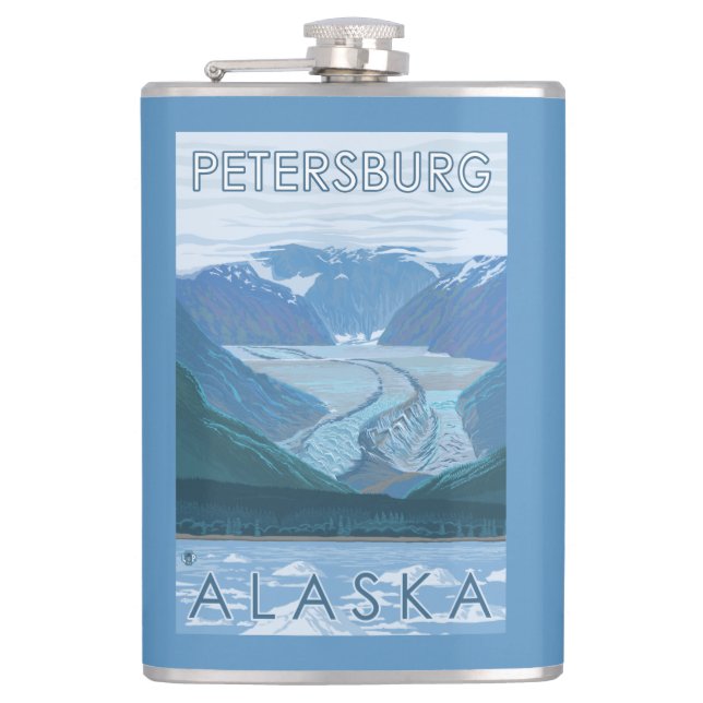 Cantil Cena da geleira - Petersburgo, Alaska (Frente)