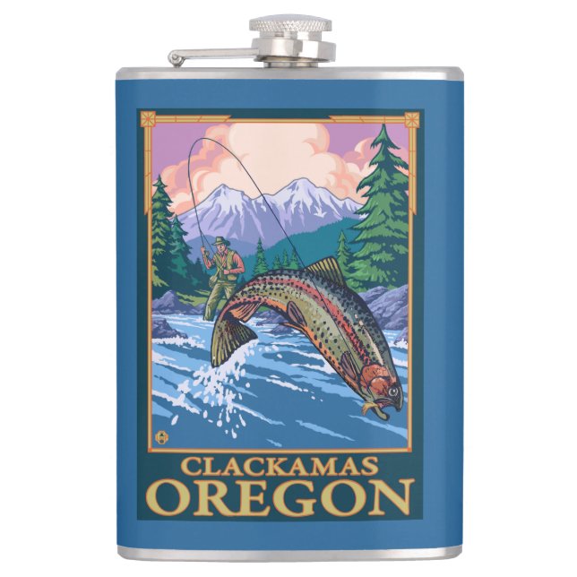 Cantil Cena da pesca com mosca - Clackamas, Oregon (Frente)