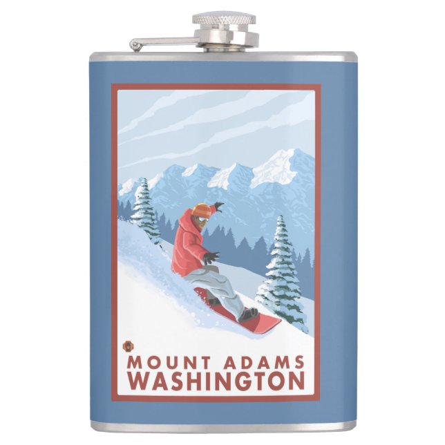Cantil Cena do Snowboarder - montagem Adams, Washington (Frente)