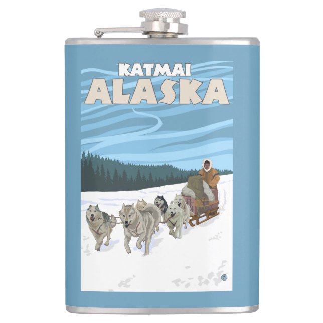 Cantil Cena Sledding do cão - Katmai, Alaska (Frente)