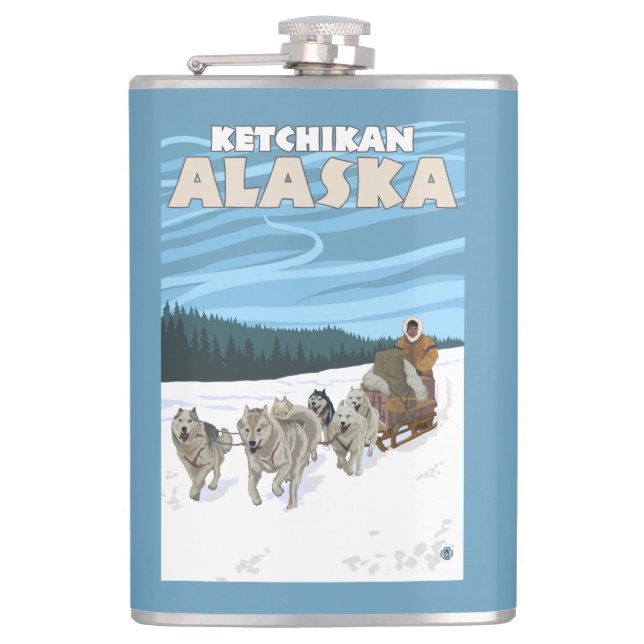 Cantil Cena Sledding do cão - Ketchikan, Alaska (Frente)
