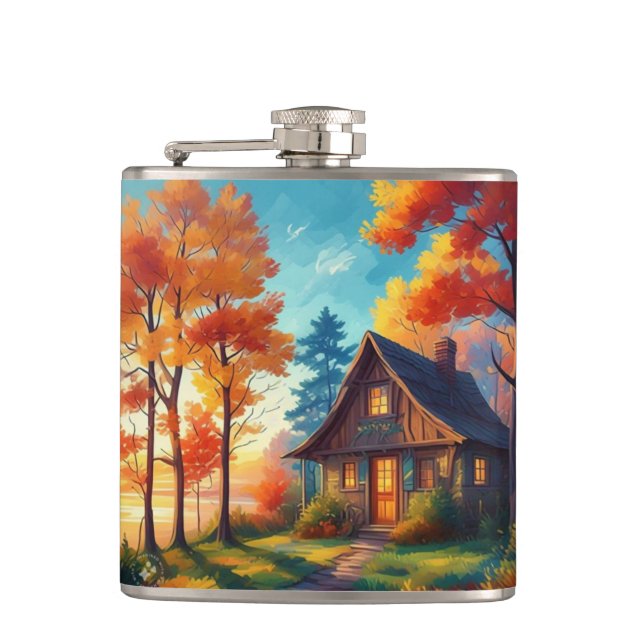 Cantil Cenário natural com algodão na floresta (Frente)