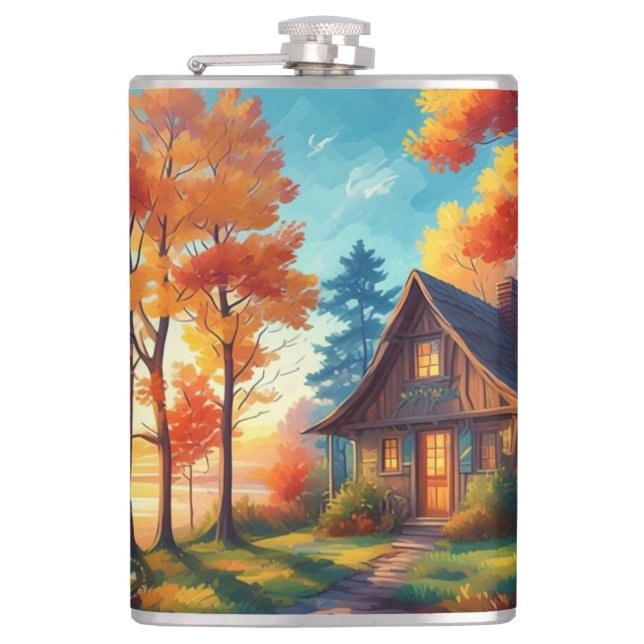 Cantil Cenário natural com algodão na floresta (Frente)