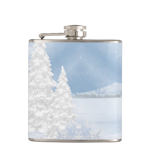 CANTIL CENAS DE INVERNO DE COR DE ÁGUA AZUL E BRANCA (Frente)