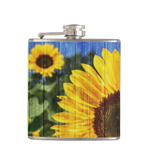 Cantil Cerca Pintada de Girassóis