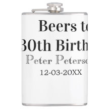 Cervejas para o 30º aniversário nome data homem el