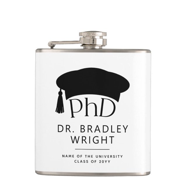 Cantil Chapéu de Doutorado Personalizado PhD Formatura (Frente)