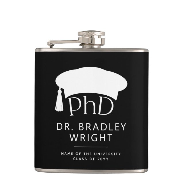 Cantil Chapéu de Doutorado Personalizado PhD Formatura (Frente)