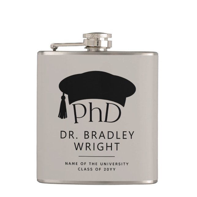Cantil Chapéu de Doutorado Personalizado PhD Formatura (Frente)