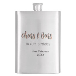 Cantil Cheers & beers to 40th birthday gray name year sin