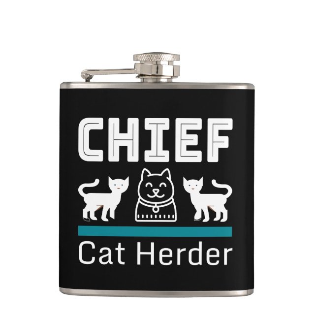 Cantil Chefe Cat Herder Funny (Frente)