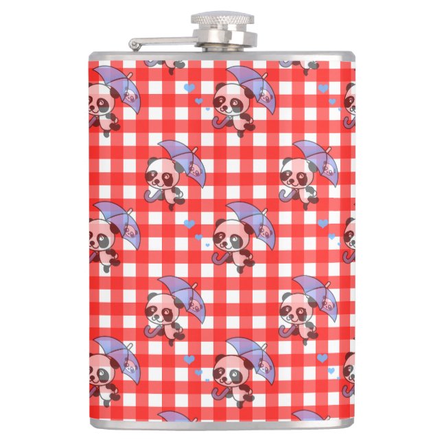 Cantil Cheque de Gingham Vermelho (Frente)