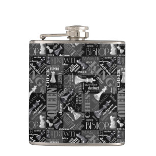 Cantil Chess Termos e peças Black and White ID784