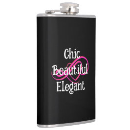 Cantil Chic, Beautiful, Elegant Vinyl Wrapped Flask