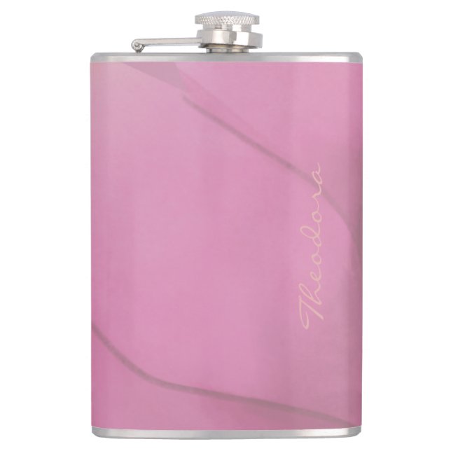 Cantil Chic Dourada Violet Floral (Frente)