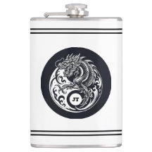 Chinese Dragon in Black and White Personalized