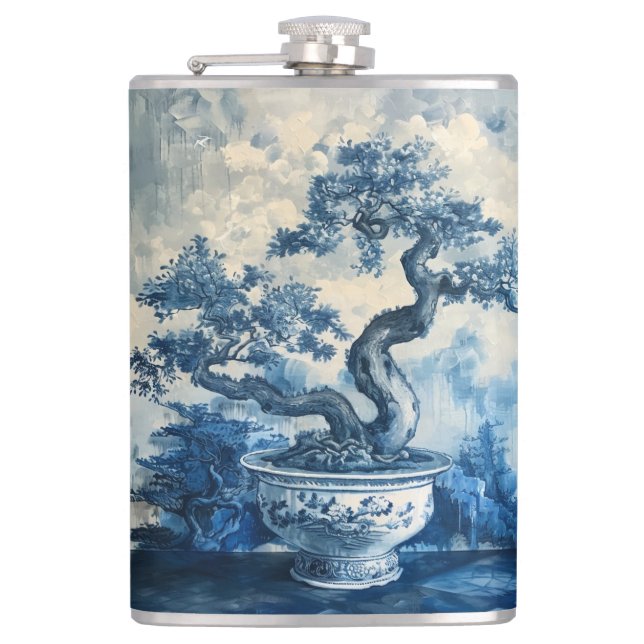 Cantil Chinoiserie Blue e White Porcelain Design (Frente)