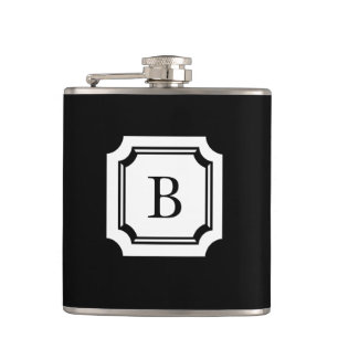 CANTIL CHIQUE FLASK_BLACK COM MONOGRAMA CLÁSSICO
