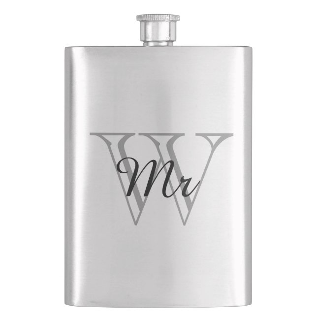 Cantil CHIQUE FLASK_ " Sr." no MONOGRAMA (Frente)