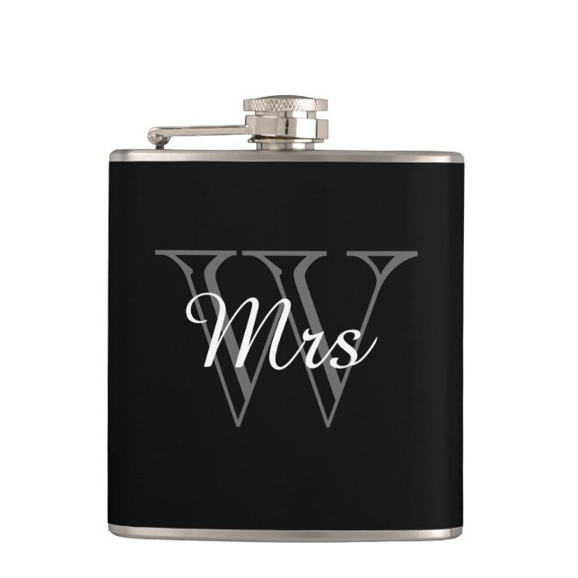 Cantil CHIQUE FLASK_ " Sra." no MONOGRAMA (Frente)