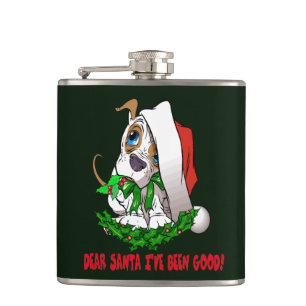 Cantil Christmas Puppy Flask