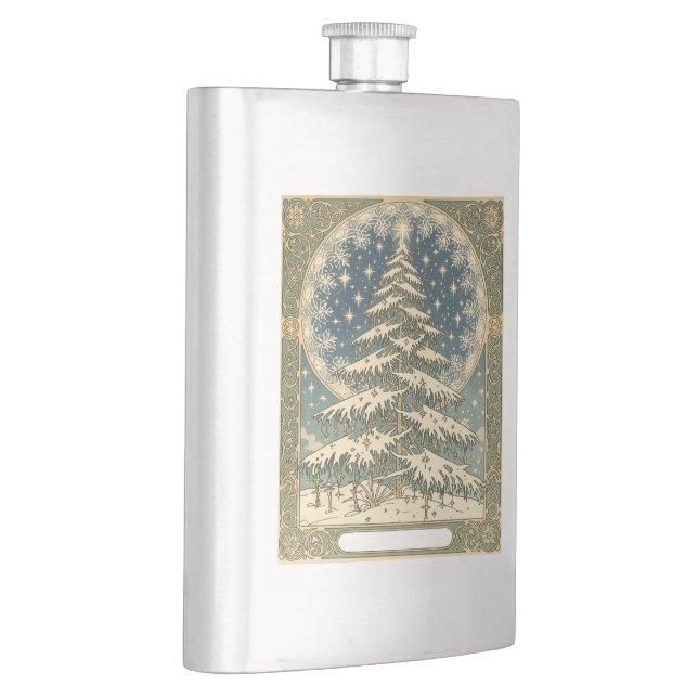 Cantil Christmas Yule Tree Snowflakes and Stars Art Nouve (Direita)