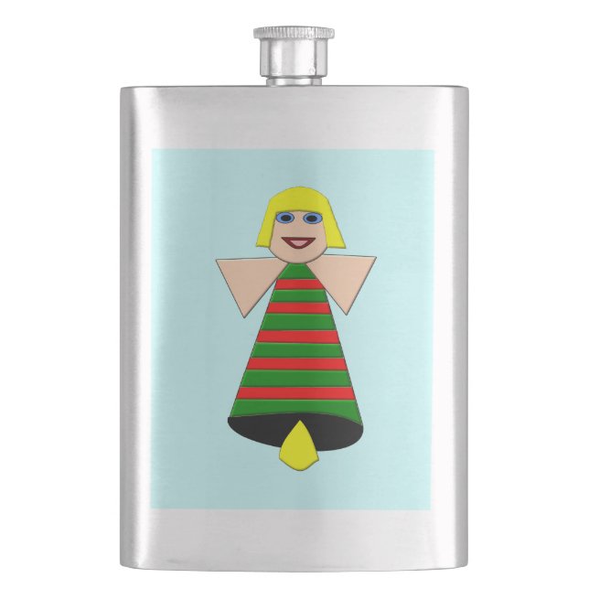 Cantil Christnas Angel Bell Flask (Frente)