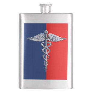 Cantil Chrome Style Caduceus - Liga dos Símbolos Médicos