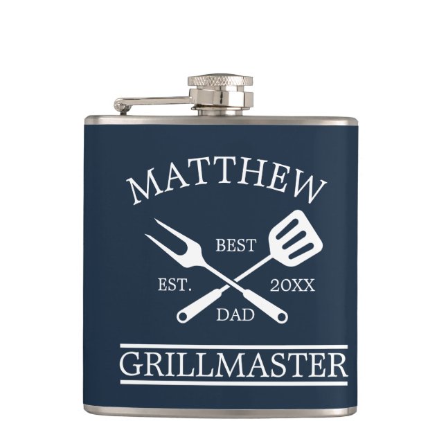 Cantil CHURRASCO Grill Mestre Personalizado Melhor Pai Pa (Frente)