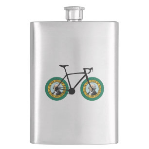 Cantil Ciclismo da bandeira de Washington