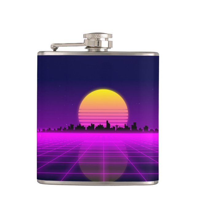 Cantil Cidade de incandescência das luzes de néon do (Frente)