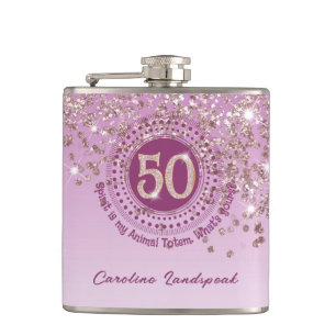 Cantil Cinquenta e Rosa Dourada citação de Bebendo e bril