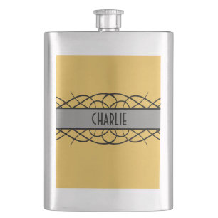 Cantil Cinza Deco Flourish Flask
