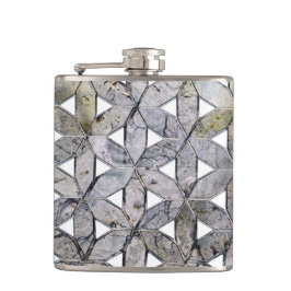 Cantil Cinza natural Stone Mosaic, flor da vida