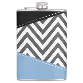 Cantil Cinza Zigzag, Cinza Chevron, Zigzag Patterno, Azul