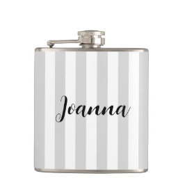 Cantil Cinzas leves personalizadas e faixas brancas