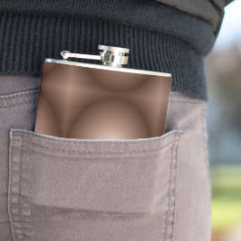 Cantil Círculo Geométrico 3D Escuro Mocha Mousse Branco